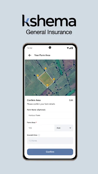 Polygon-based farm area mapping