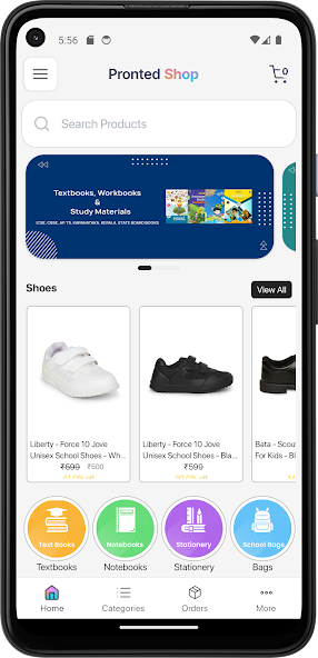 Institution shop and catalogue